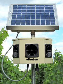 Ultrason 650 Vogel- und Wildabwehr mit Solaraufsatz