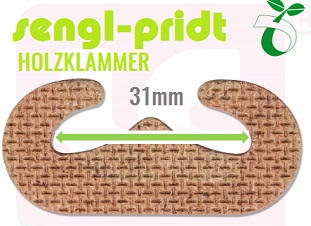 Heftklammer "Green-Line" 31mm aus Holzfaser 