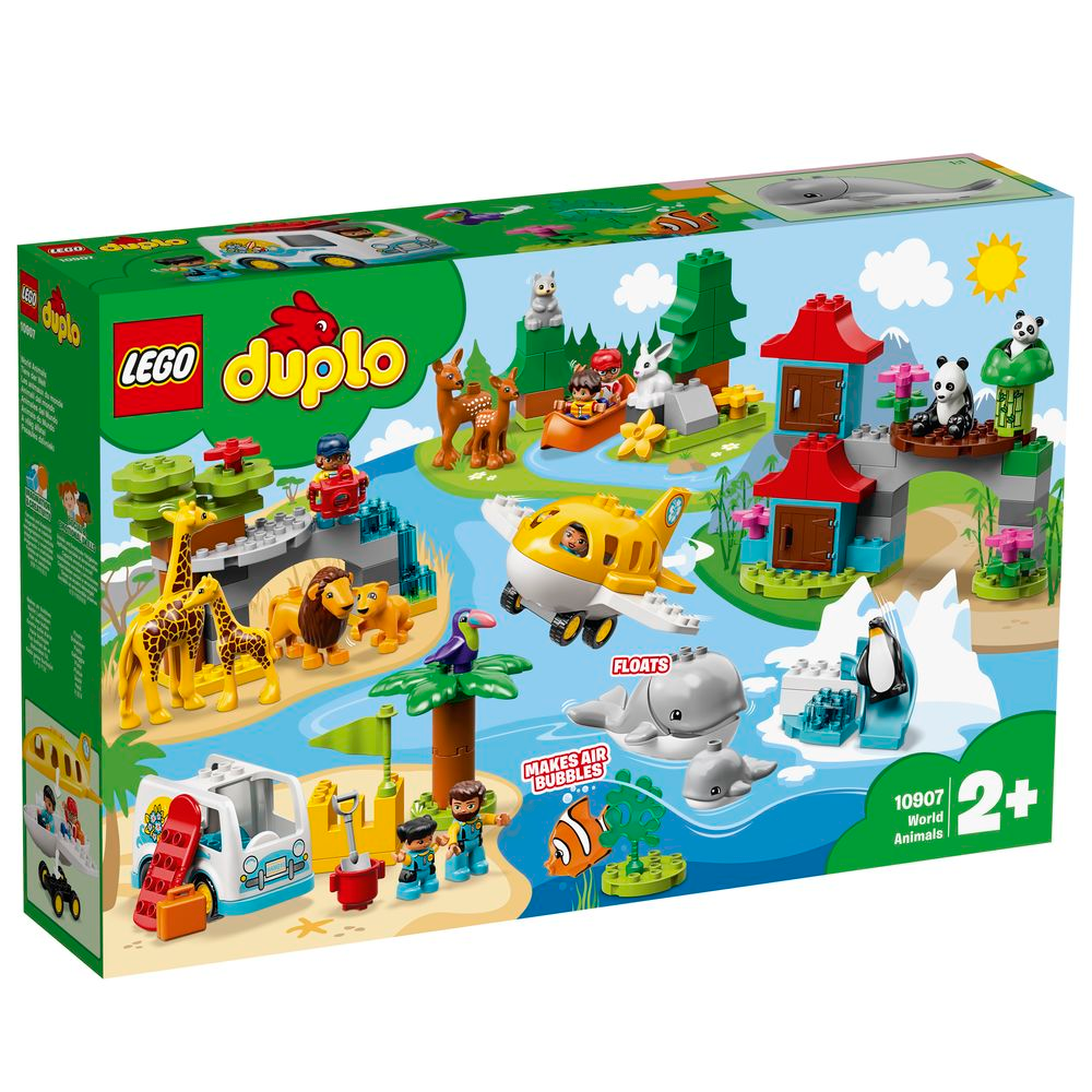LEGO®, 10907, Tiere der Welt, LEGO® DUPLO®, 58x37,5x11,5 cm