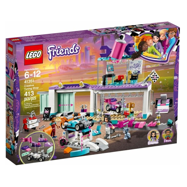 LEGO®, Tuning Werkstatt 41351, Friends, 37x26x4,8 cm, 413 Teile, 41351