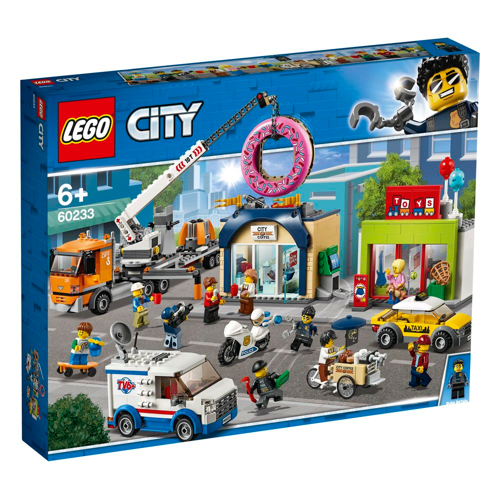 LEGO®, 60233, Große Donut-Shop-Eröffnung, LEGO® City, 48x37,8x7,1 cm