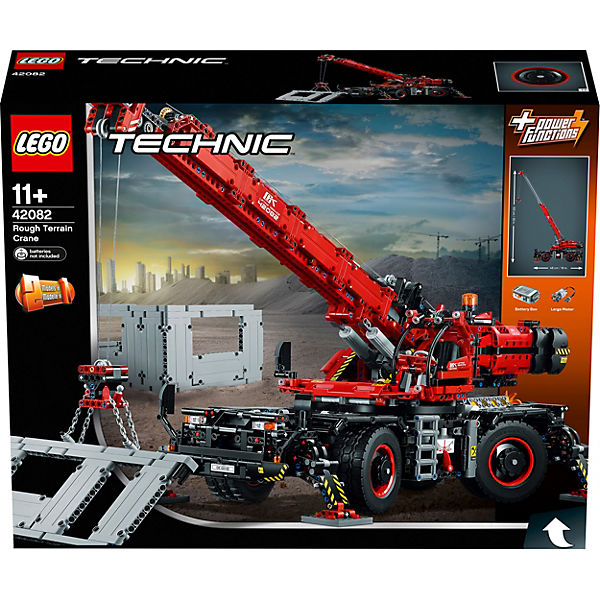 LEGO®, 42082, Geländegängiger Kranwagen, LEGO® Technic, 66x26x27 cm, 4056 Teile, 42082