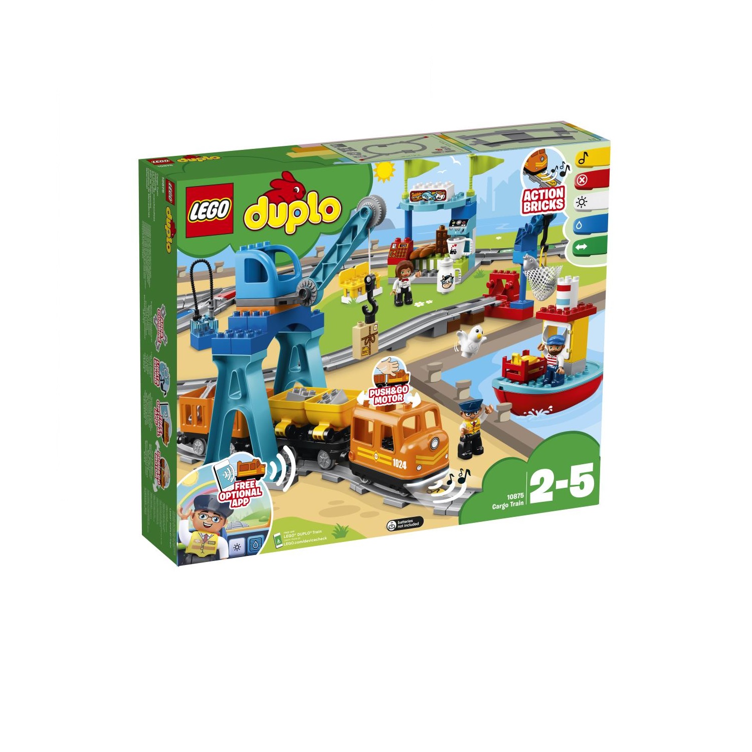 LEGO®, 10875, Güterzug, LEGO® DUPLO®, 47x8x10 cm, 102 Teile, 10875