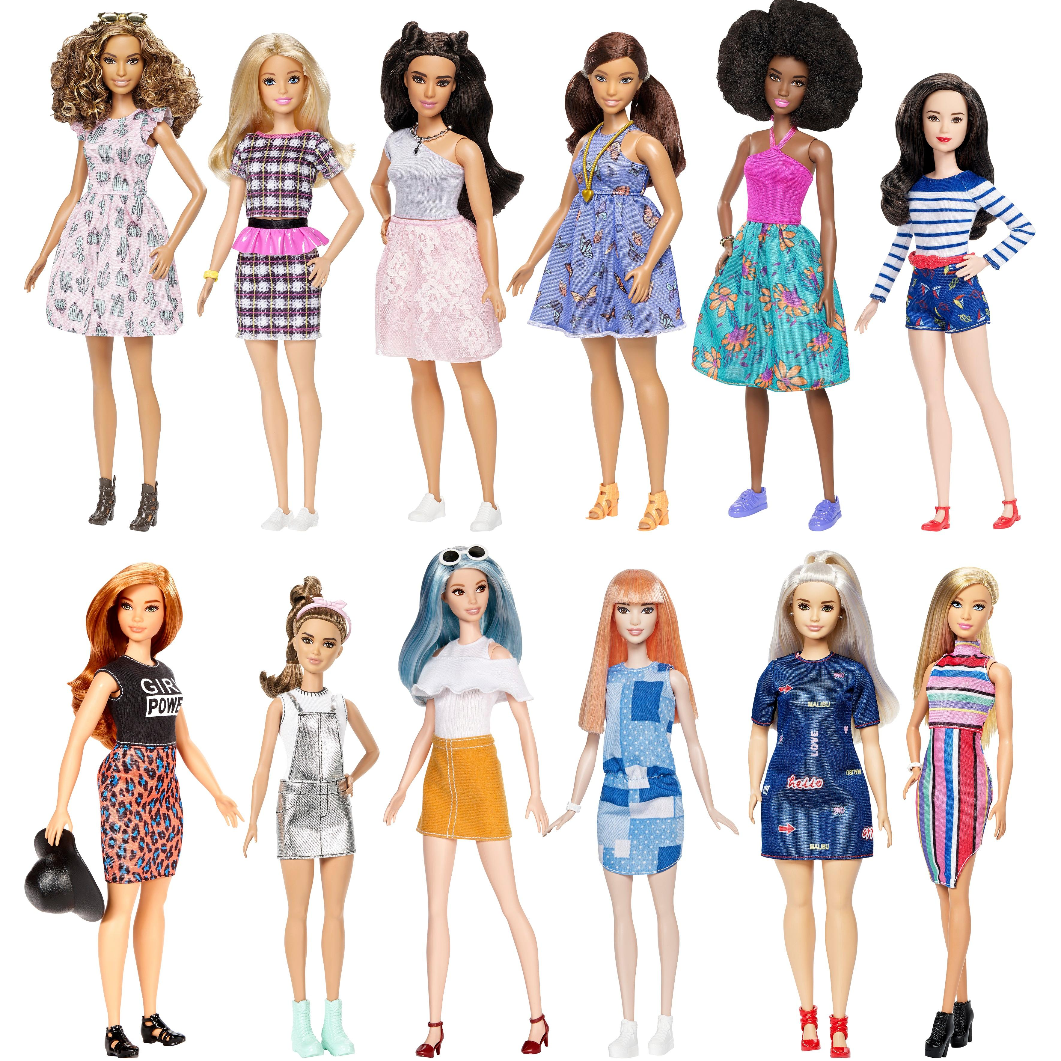 Barbie Fashionistas Puppen Sort.