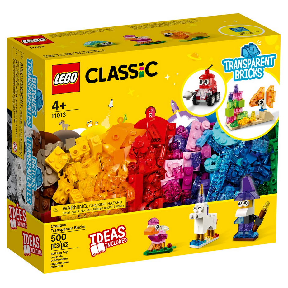 LEGO® Kreativ-Bauset mit durchsichtigen Steinen, Classic, 11013